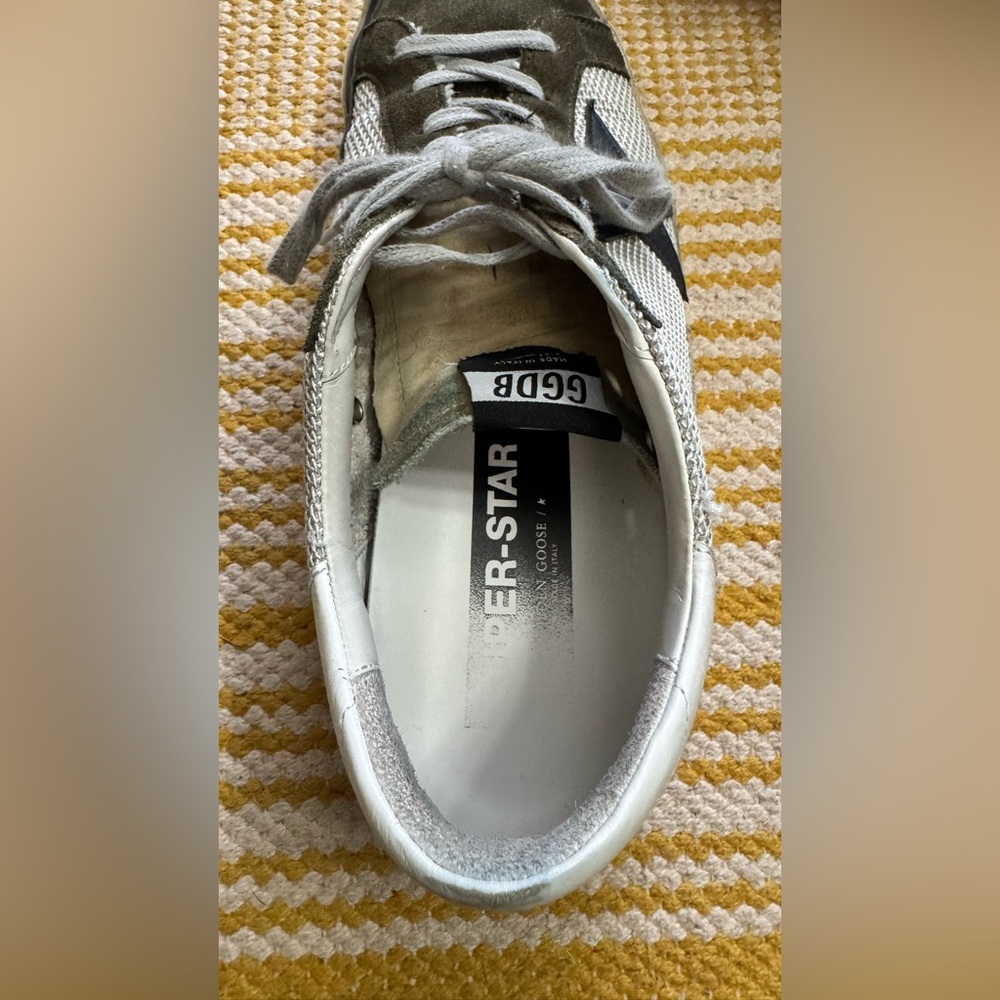 Golden Goose Green and White Men's Sneakers - Picture 3 of 8